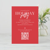 Carte de code QR rustique de vacances de Noël en c (Debout devant)
