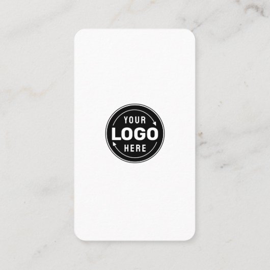 Carte de code QR simple en noir et blanc sur les m (Dos)