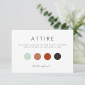 Carte de code vestimentaire du client mariage (Debout devant)