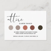 Carte de code vestimentaire minimaliste moderne Ma (Devant)