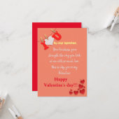 Carte de cœur (Devant/Arrière en situation)