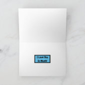 Carte de coeur bleu et noir pour un joyeux anniver (Intérieur)