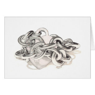 Carte de coeur chaînée