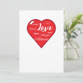 Carte de coeur de Saint Valentin (Debout devant)