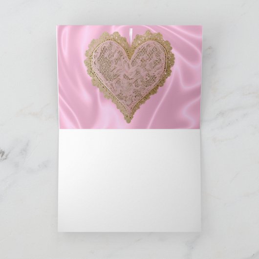 Carte de coeur Saint Valentin (Intérieur)