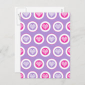 Carte de coeur Valentine (Devant / Derrière)