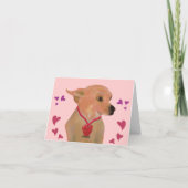 Carte de coeurs de Valentine de chiwawa (Dos)