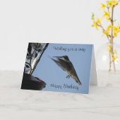 Carte de colibri (Fleur jaune)