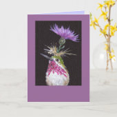 carte de colibri (Fleur jaune)