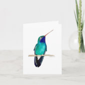Carte de colibri à gros bec (Devant)