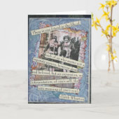 Carte de collage de boîte d'amitié (Fleur jaune)