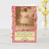 Carte de collage de citation de Phyllis Diller (Fleur jaune)