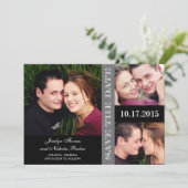 Carte de collage de fiançailles - Gris (Debout devant)