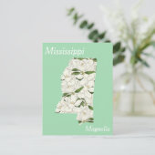 Carte de collage de la fleur de l'État du Mississi (Debout devant)