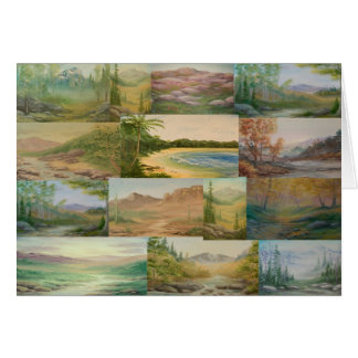 Carte de collage de paysage