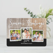 Carte de collage de photo de fibre de bois de (Debout devant)