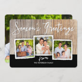 Carte de collage de photo de fibre de bois de (Devant / Derrière)