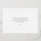 Carte de collage de photos de mariage moderne avec (Verso)