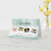 Carte de collage de photos des petits-enfants pour (Fleur jaune)