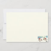 Carte de collage de timbres d'animaux postés inter (Dos)