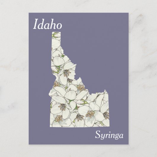 Carte de collage des fleurs de l'État d'Idaho (Devant)