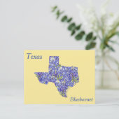 Carte de collage des fleurs de l'État du Texas (Debout devant)