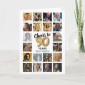Carte de collage photo 90e anniversaire (Devant)