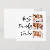 Carte de collage photo cadeau Best Friends Forever (Devant / Derrière)