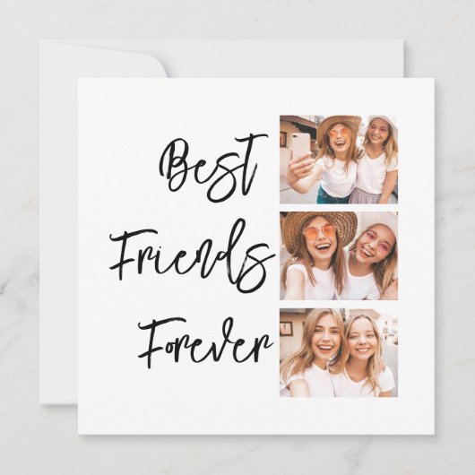 Carte de collage photo cadeau Best Friends Forever (Devant)