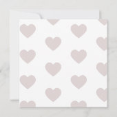 Carte de collage photo couleur rose coeur simple (Dos)