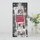 Carte de collage photo de la fête de la neige (Debout devant)