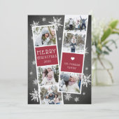 Carte de collage photo de Noël (Debout devant)