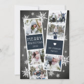 Carte de collage photo de Noël (Devant)