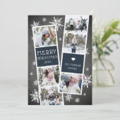 Carte de collage photo de Noël (Debout devant)