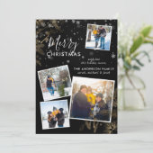 Carte de collage photo de Noël 4 flocon de neige m (Debout devant)