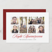 Carte de collage photo de Noël en Grèce (Devant / Derrière)