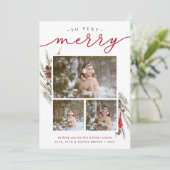 Carte de Collage Photo de Vacances | Branche Rusti (Debout devant)