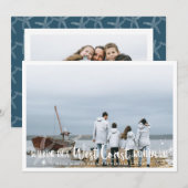Carte de collage photo de vacances côtières (Devant / Derrière)