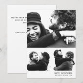 Carte de collage photo de vacances simple moderne (Devant / Derrière)