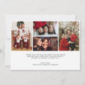 Carte de collage photo du script de superposition  (Dos)