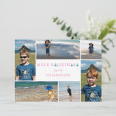 Carte de collage photo Mele Kalikimaka pour Noël (Debout devant)