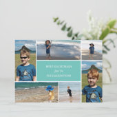 Carte de collage photo Mele Kalikimaka pour Noël (Debout devant)