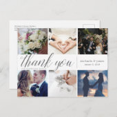 Carte de collage photo Merci (Devant / Derrière)