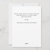 Carte de collage photo minimaliste moderne (Dos)