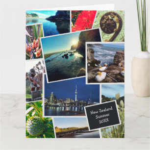Carte de collage photo personnalisée de Nouvelle-Z