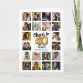 Carte de collage photo pour le 40e anniversaire (Devant)