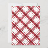 Carte de collage photo Red White (Dos)