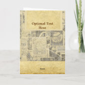 Carte de collage postal vintage (Dos)