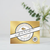 Carte de collecte de fonds promotionnelle Happy Pu (Debout devant)