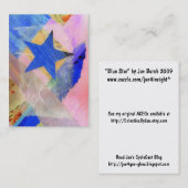 Carte de collection d'artiste de l'étoile bleue (Devant / Derrière)